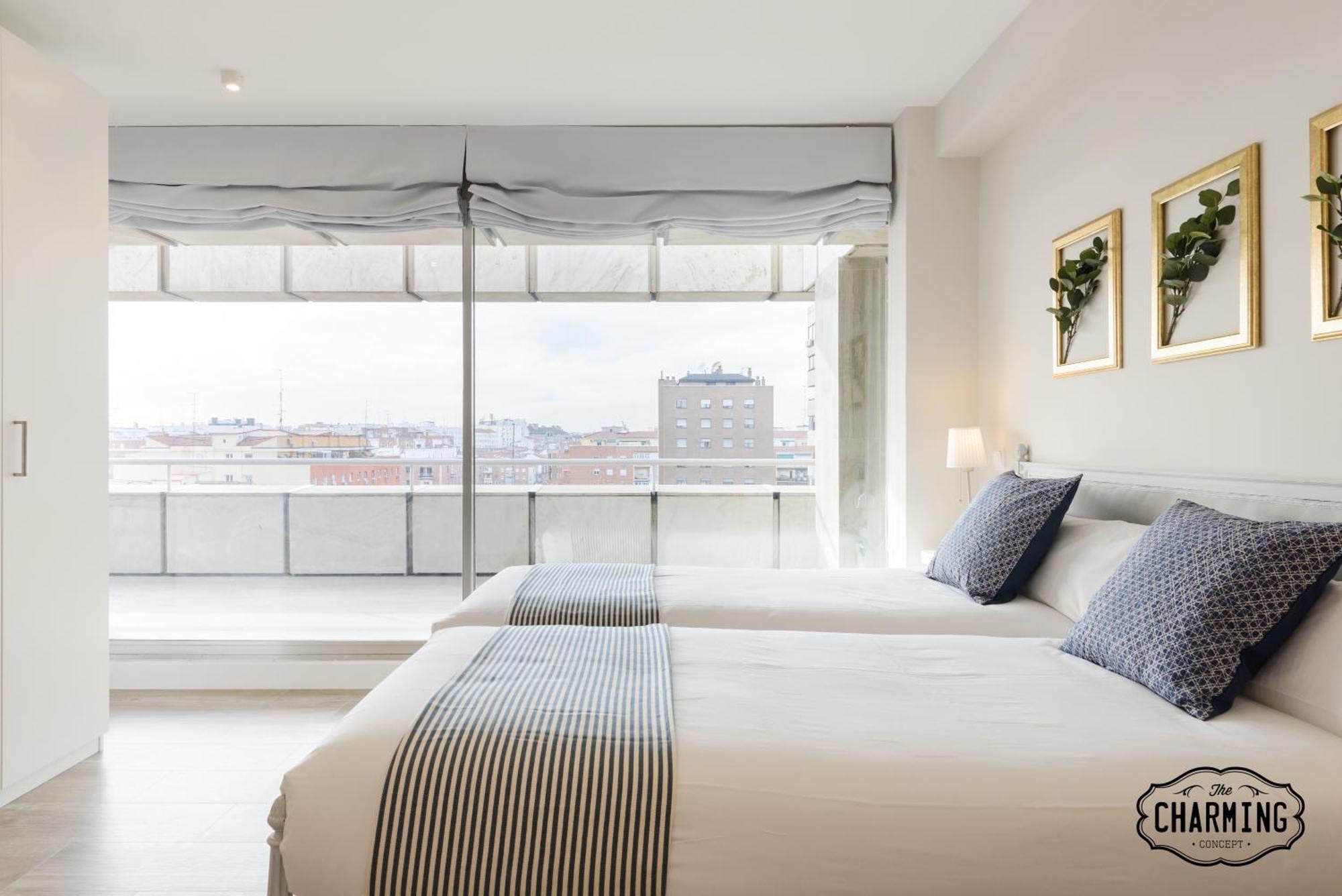Charming Eurobuilding 2 Terrace Exclusive - Plaza De Parking Leilighet Madrid Eksteriør bilde