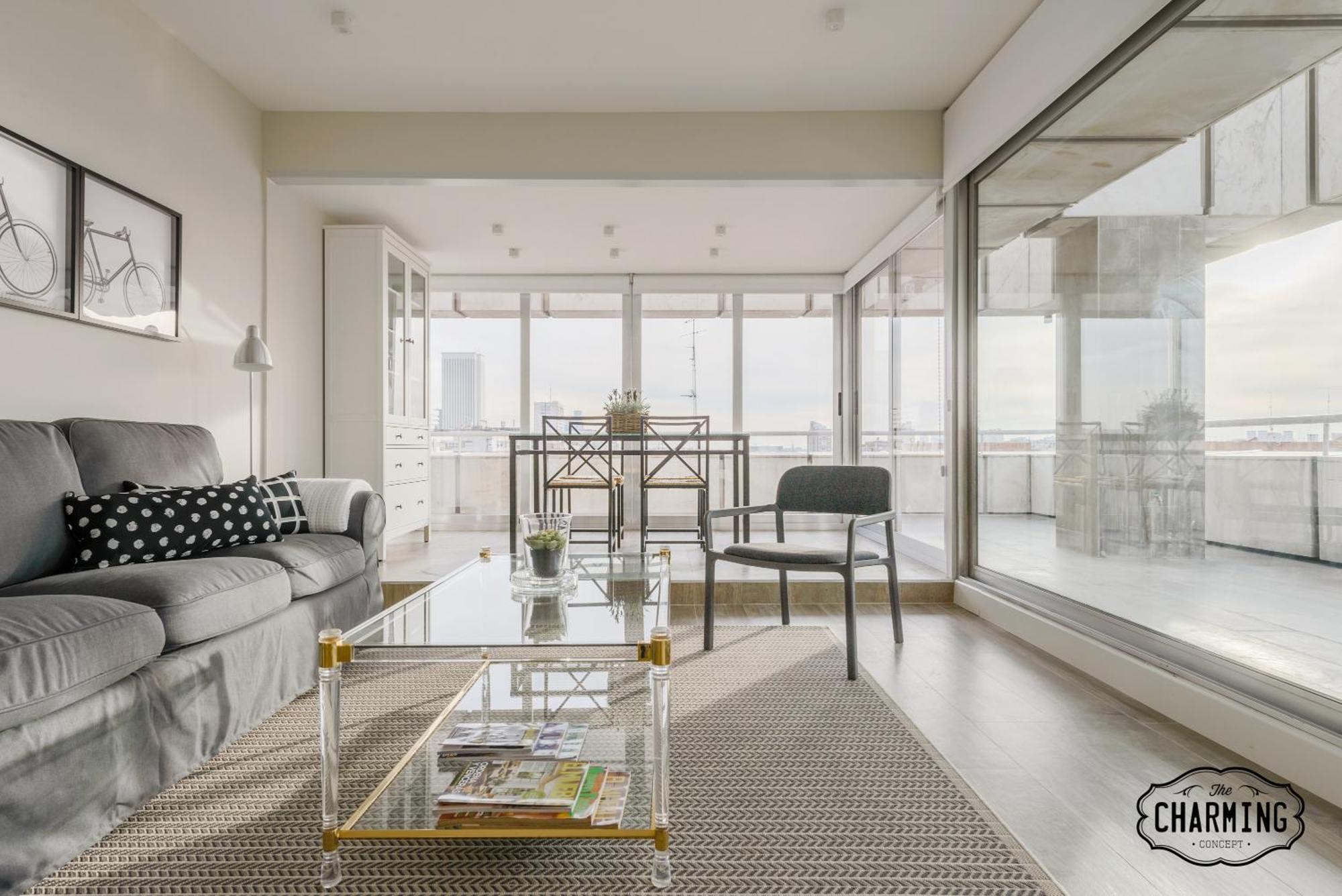 Charming Eurobuilding 2 Terrace Exclusive - Plaza De Parking Leilighet Madrid Eksteriør bilde